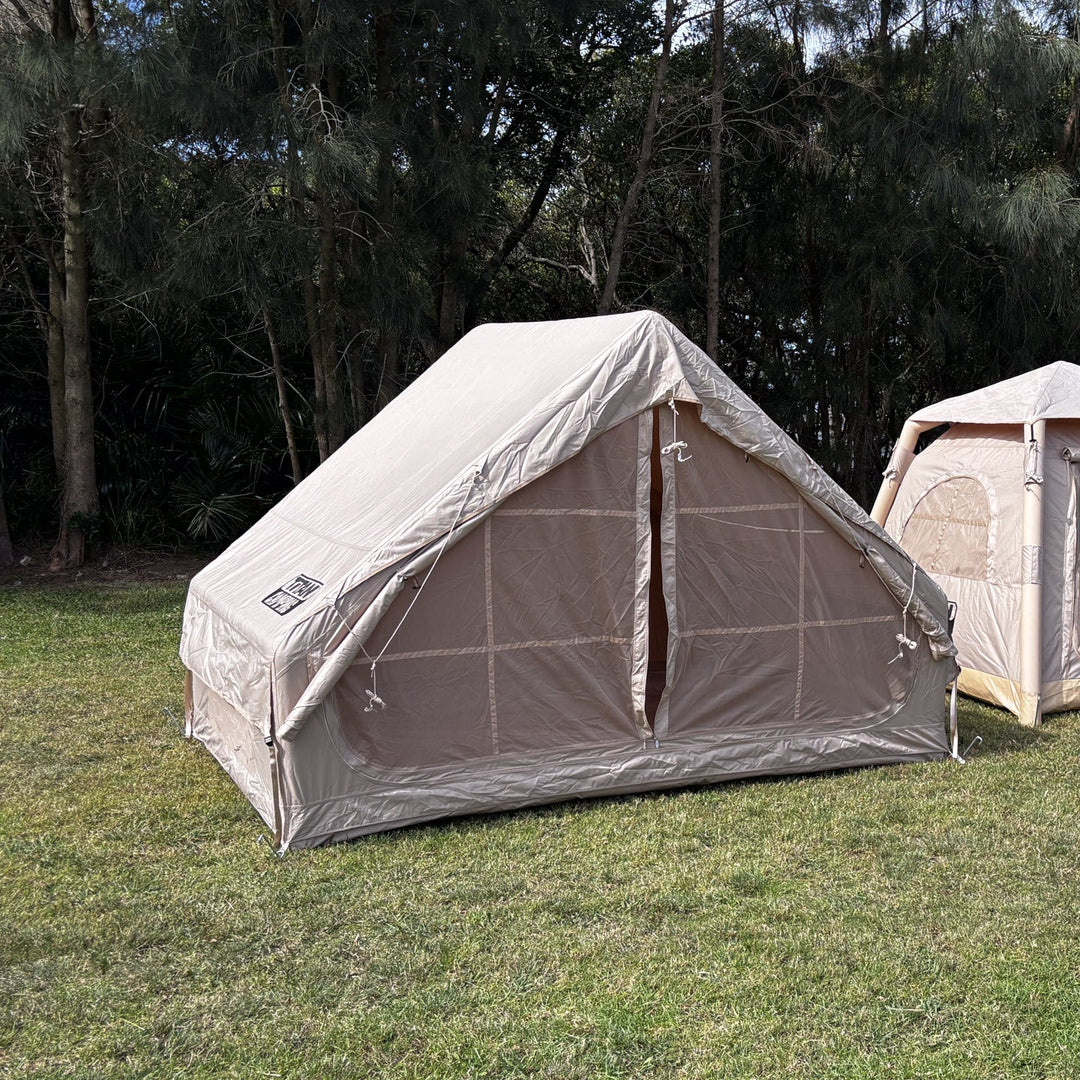 Titan Air Tent (3-4 Person)- Inflatable Camping Tent - BEIGE