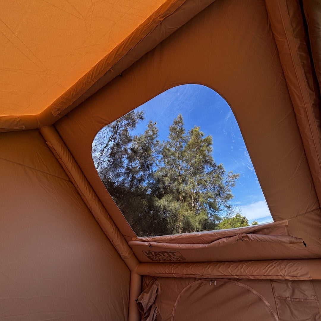Titan Air Tent (3-4 Person)- Inflatable Camping Tent - BEIGE