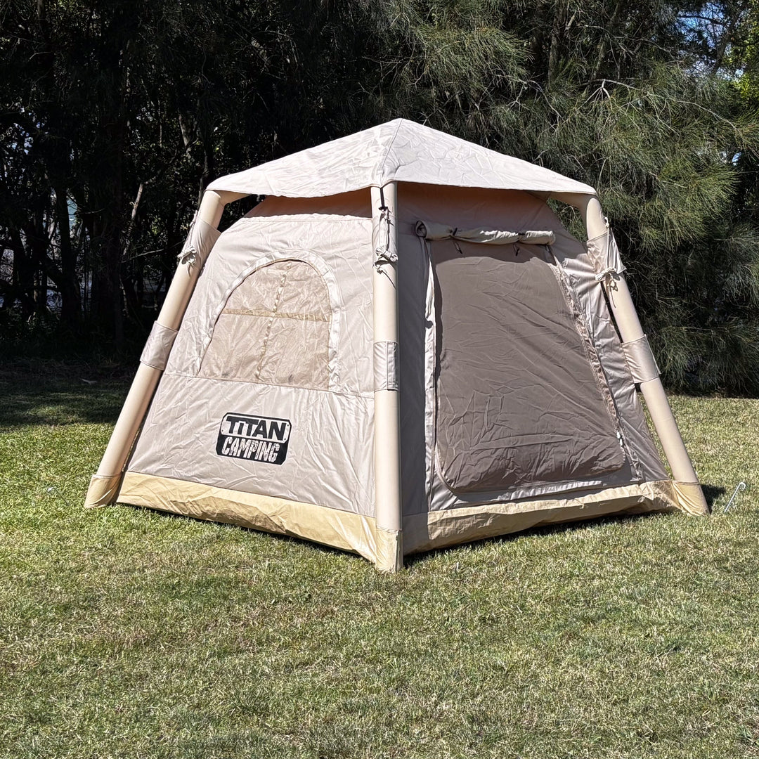 Titan Air Tent (1-2 Person)- Inflatable Camping Tent - BEIGE