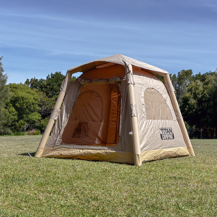 Titan Air Tent (1-2 Person)- Inflatable Camping Tent - BEIGE